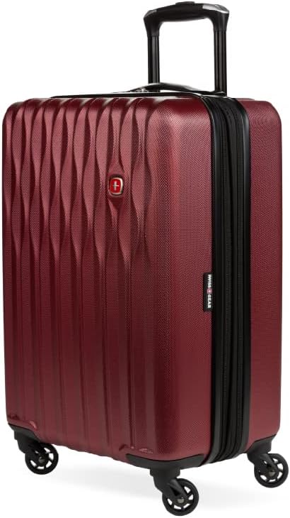 8018 Hardside Expandable Luggage with Spinner Wheels, White, Carry-On 20-Inch