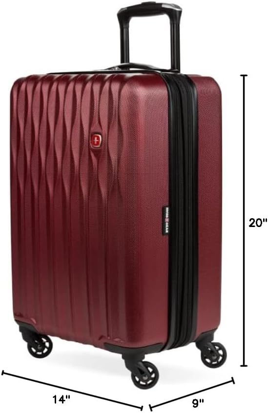 8018 Hardside Expandable Luggage with Spinner Wheels, White, Carry-On 20-Inch