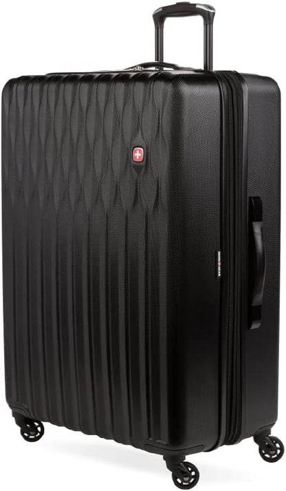 8018 Hardside Expandable Luggage with Spinner Wheels, White, Carry-On 20-Inch