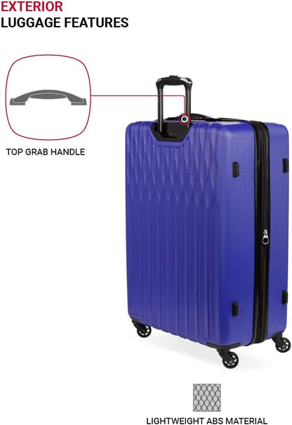 8018 Hardside Expandable Luggage with Spinner Wheels, White, Carry-On 20-Inch