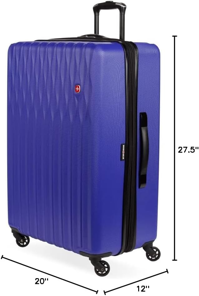8018 Hardside Expandable Luggage with Spinner Wheels, White, Carry-On 20-Inch