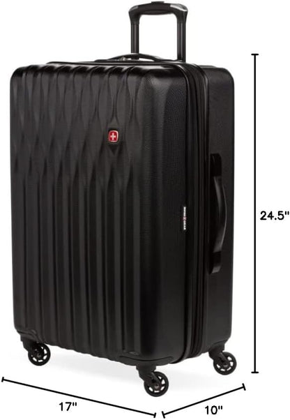 8018 Hardside Expandable Luggage with Spinner Wheels, White, Carry-On 20-Inch