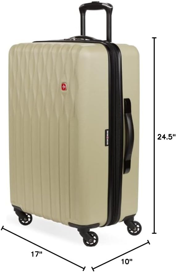 8018 Hardside Expandable Luggage with Spinner Wheels, White, Carry-On 20-Inch