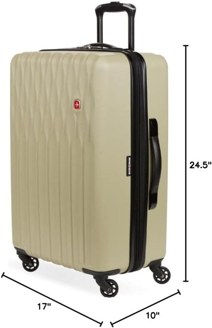 8018 Hardside Expandable Luggage with Spinner Wheels, White, Carry-On 20-Inch