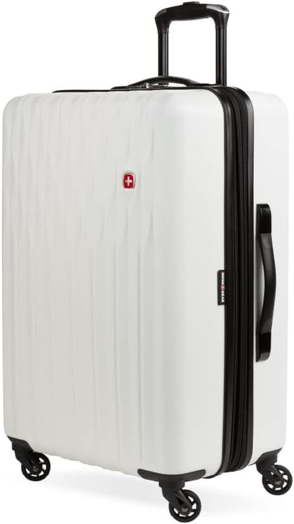 8018 Hardside Expandable Luggage with Spinner Wheels, White, Carry-On 20-Inch