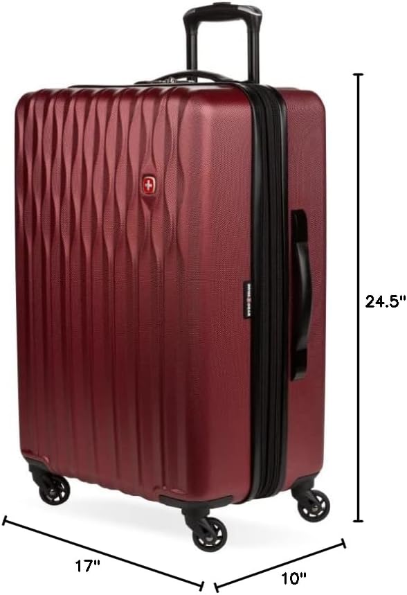 8018 Hardside Expandable Luggage with Spinner Wheels, White, Carry-On 20-Inch