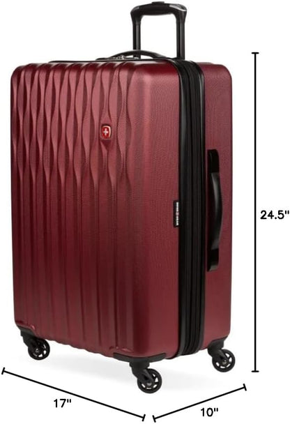 8018 Hardside Expandable Luggage with Spinner Wheels, White, Carry-On 20-Inch