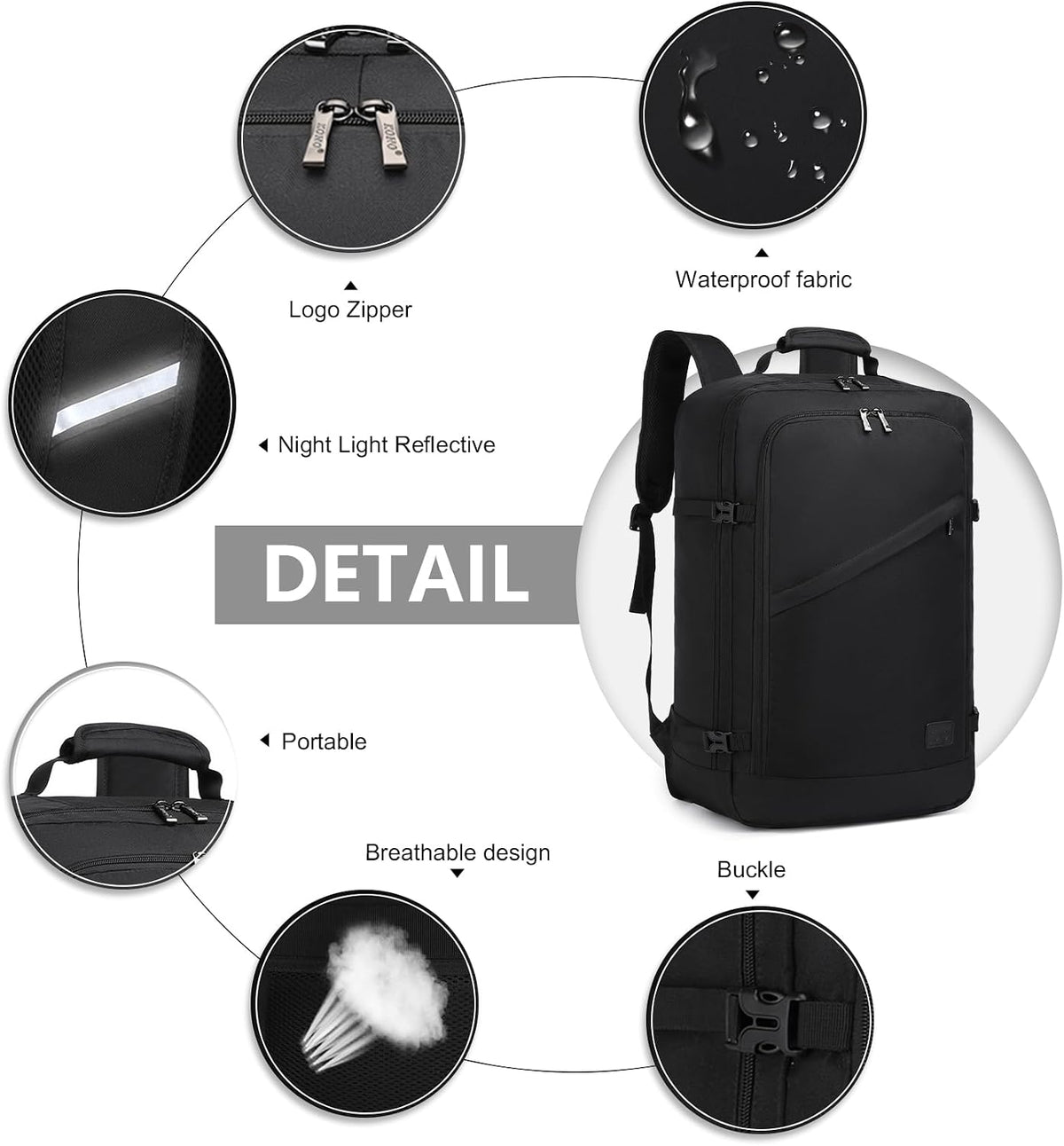 Carry on Backpack, Airline Approved Under Seat Travel Backpack