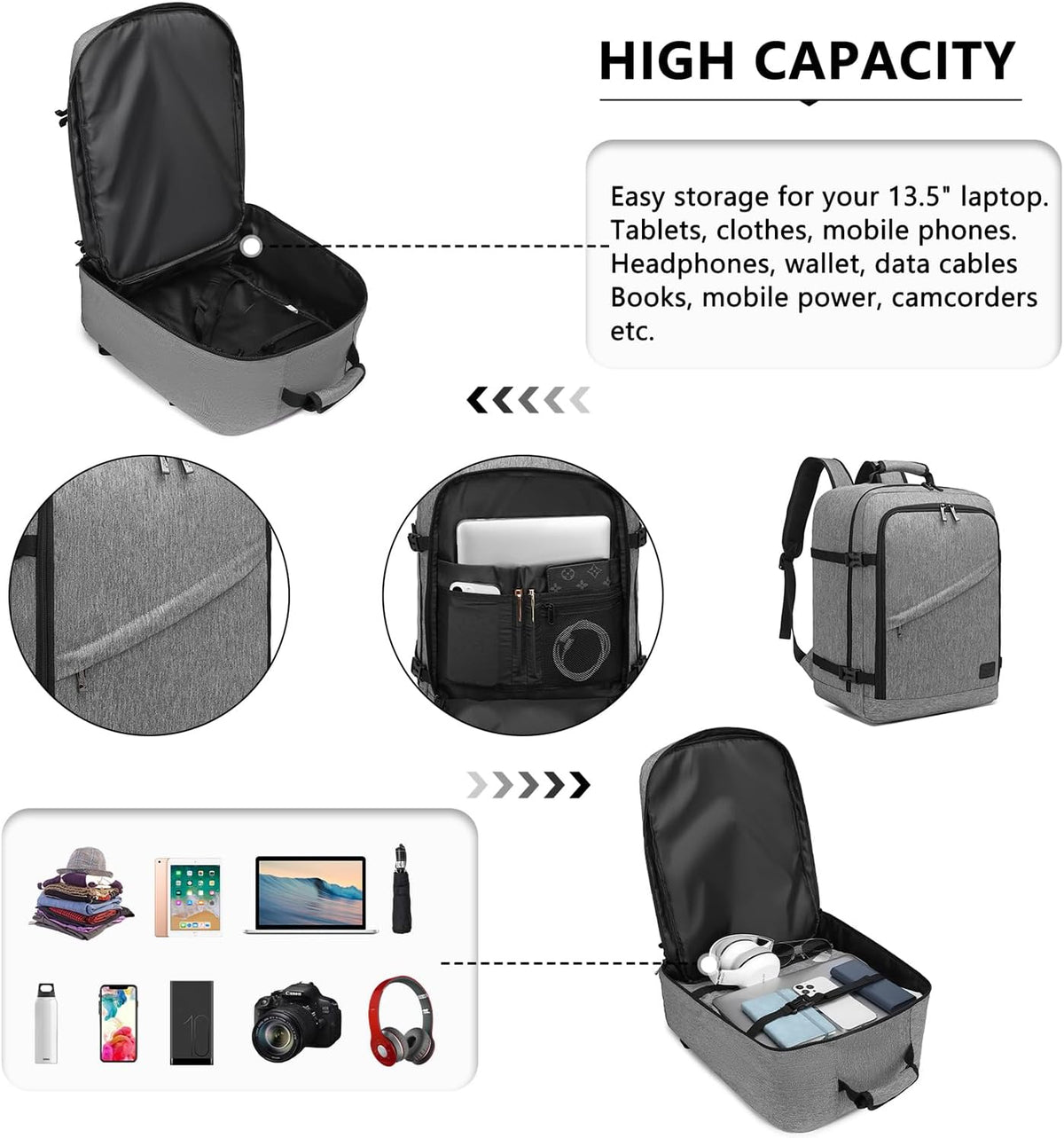 Carry on Backpack, Airline Approved Under Seat Travel Backpack