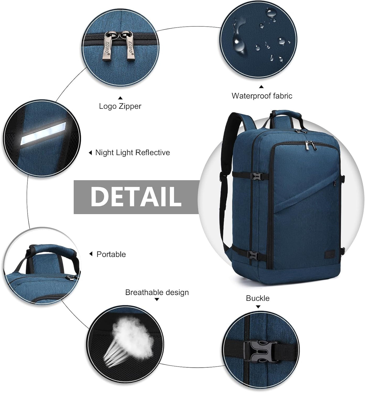 Carry on Backpack, Airline Approved Under Seat Travel Backpack