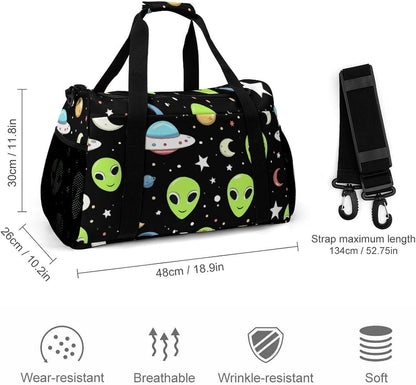 Gym and Travel Weekender Bag Duffel Sports Overnight Simple Carry Options for Men Women