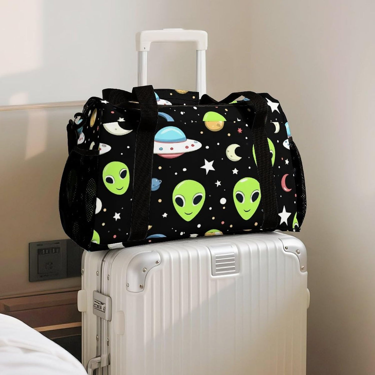 Gym and Travel Weekender Bag Duffel Sports Overnight Simple Carry Options for Men Women