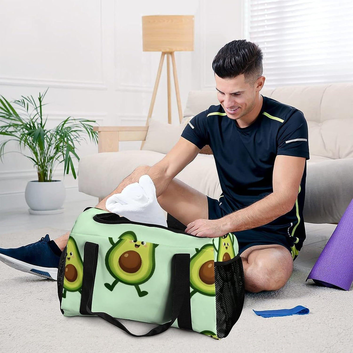Gym and Travel Weekender Bag Duffel Sports Overnight Simple Carry Options for Men Women
