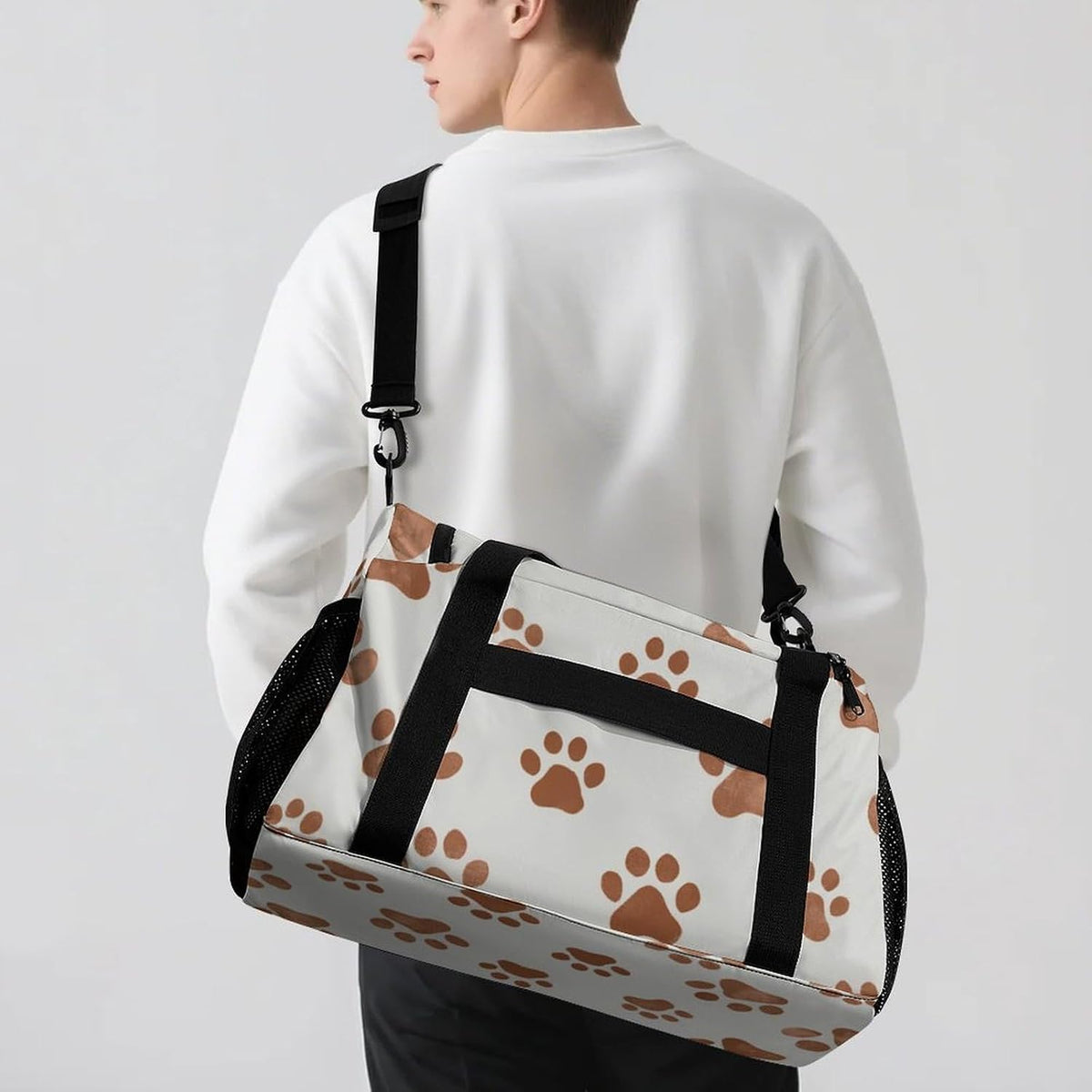 Gym and Travel Weekender Bag Duffel Sports Overnight Simple Carry Options for Men Women