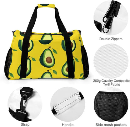 Gym and Travel Weekender Bag Duffel Sports Overnight Simple Carry Options for Men Women