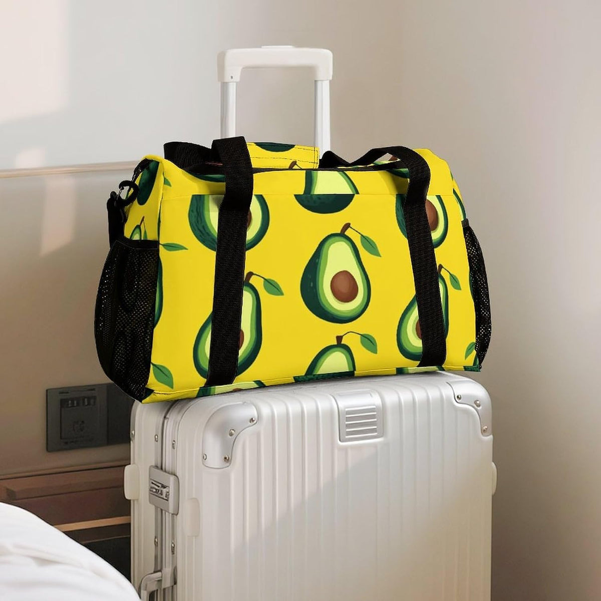 Gym and Travel Weekender Bag Duffel Sports Overnight Simple Carry Options for Men Women