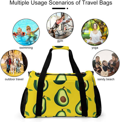 Gym and Travel Weekender Bag Duffel Sports Overnight Simple Carry Options for Men Women
