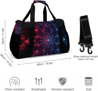 Gym and Travel Weekender Bag Duffel Sports Overnight Simple Carry Options for Men Women