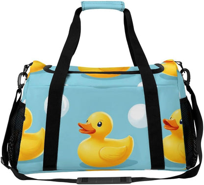 Gym and Travel Weekender Bag Duffel Sports Overnight Simple Carry Options for Men Women