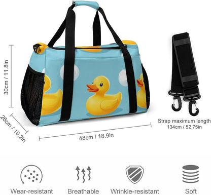 Gym and Travel Weekender Bag Duffel Sports Overnight Simple Carry Options for Men Women