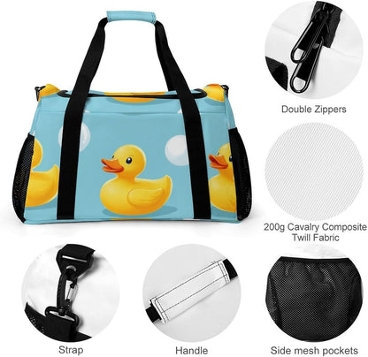 Gym and Travel Weekender Bag Duffel Sports Overnight Simple Carry Options for Men Women