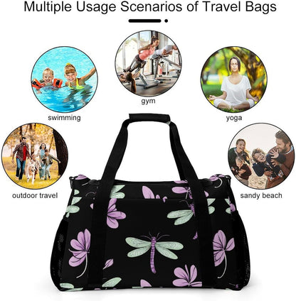 Gym and Travel Weekender Bag Duffel Sports Overnight Simple Carry Options for Men Women