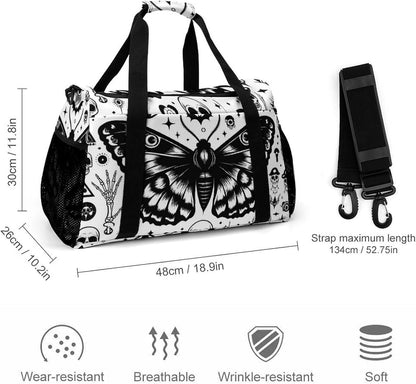 Gym and Travel Weekender Bag Duffel Sports Overnight Simple Carry Options for Men Women