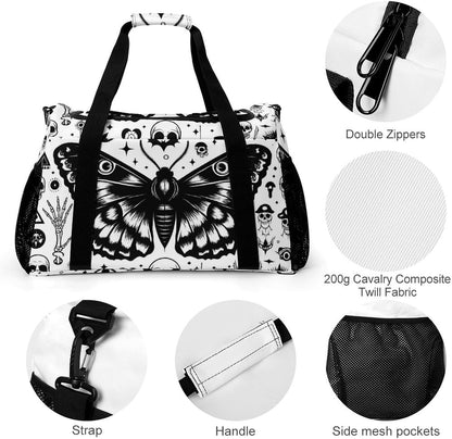 Gym and Travel Weekender Bag Duffel Sports Overnight Simple Carry Options for Men Women