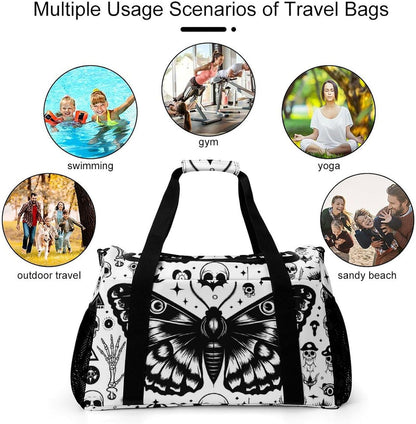 Gym and Travel Weekender Bag Duffel Sports Overnight Simple Carry Options for Men Women
