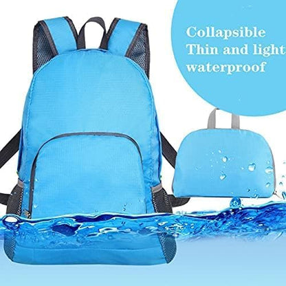 Lightweight foldaLmagic Lightweight Foldable 30L Backpack Outdoor Mountaineering Bag Travel Backpack Blue