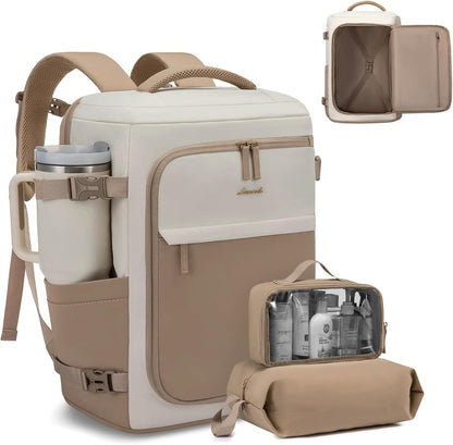 Travel Backpack for Women 17.3 Inch Carry On Backpack for Traveling on Airplane, Water Resistant Computer Backpack Luggage, Lightweight Business Rucksack as Personal Item Travel Bag