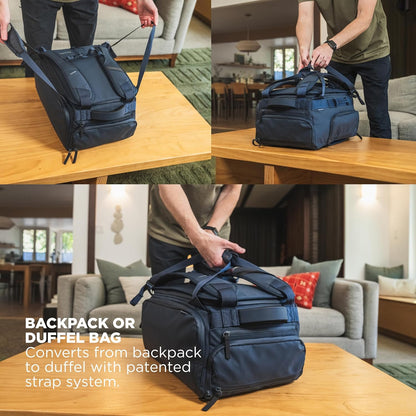 30L Travel Bag- Convertible Duffel/Backpack, Carry-on Size for Airplane Travel, Everyday Use Laptop Bag,TSA Compliant