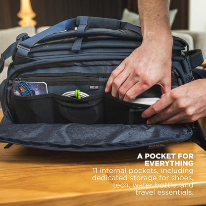 30L Travel Bag- Convertible Duffel/Backpack, Carry-on Size for Airplane Travel, Everyday Use Laptop Bag,TSA Compliant