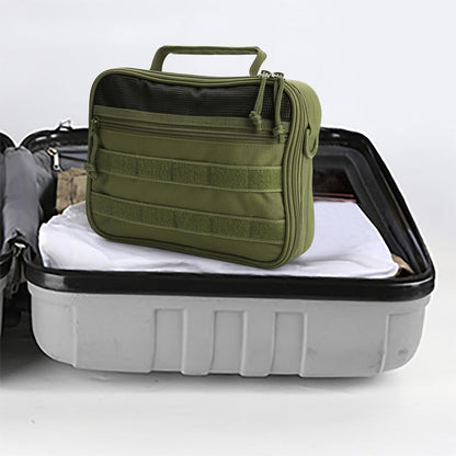 Toiletry Bag for Men Travel Toiletry Organizer Dopp Kit Organizer Toiletries Travel Bag Shaving Hygiene Bag Bathroom Hanging Men's Toiletry Bag for Short Trips Army Green