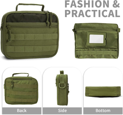 Toiletry Bag for Men Travel Toiletry Organizer Dopp Kit Organizer Toiletries Travel Bag Shaving Hygiene Bag Bathroom Hanging Men's Toiletry Bag for Short Trips Army Green