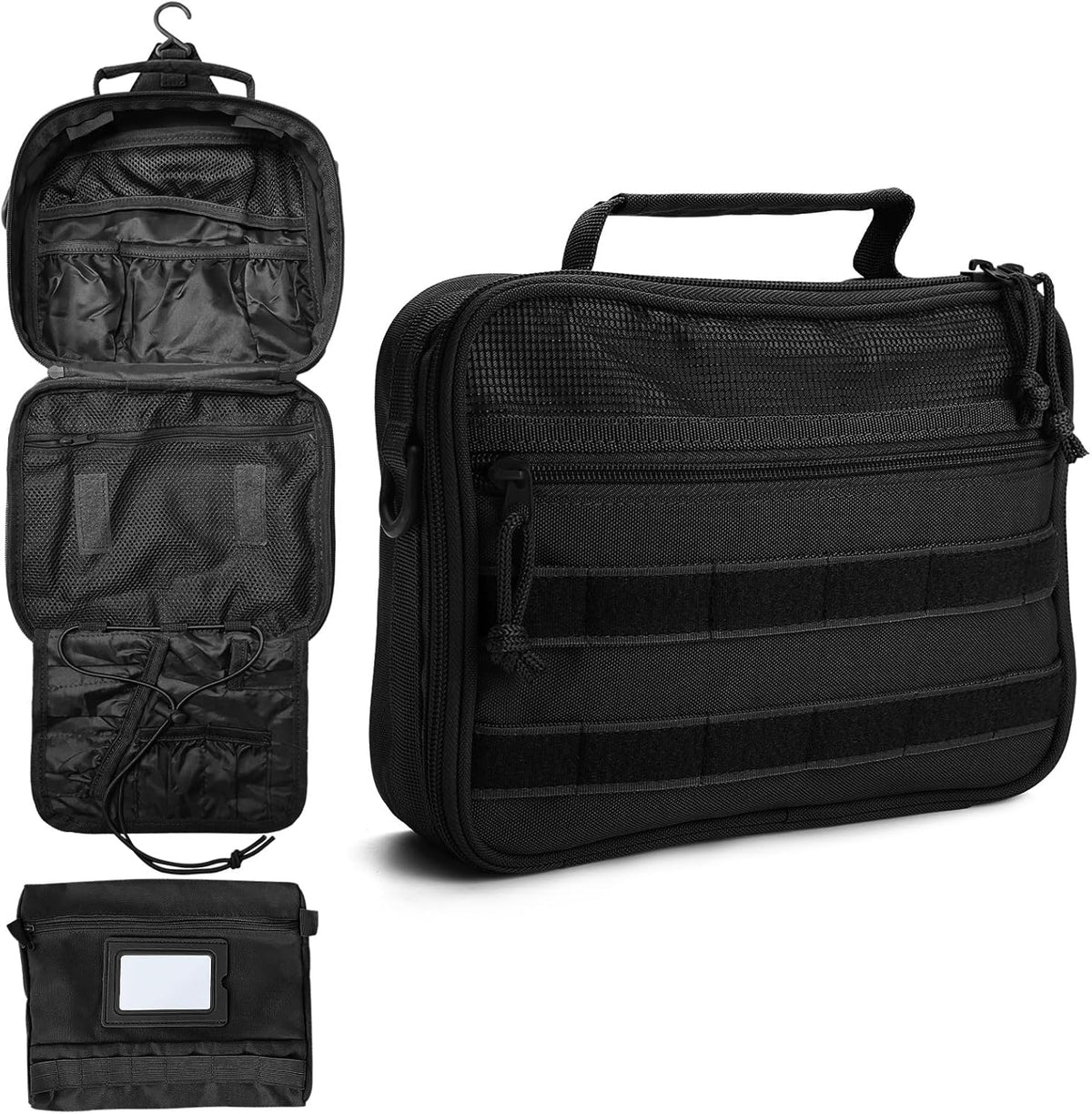 Toiletry Bag for Men Travel Toiletry Organizer Dopp Kit Organizer Toiletries Travel Bag Shaving Hygiene Bag Bathroom Hanging Men's Toiletry Bag for Short Trips Army Green