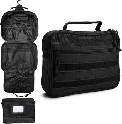 Toiletry Bag for Men Travel Toiletry Organizer Dopp Kit Organizer Toiletries Travel Bag Shaving Hygiene Bag Bathroom Hanging Men's Toiletry Bag for Short Trips Army Green