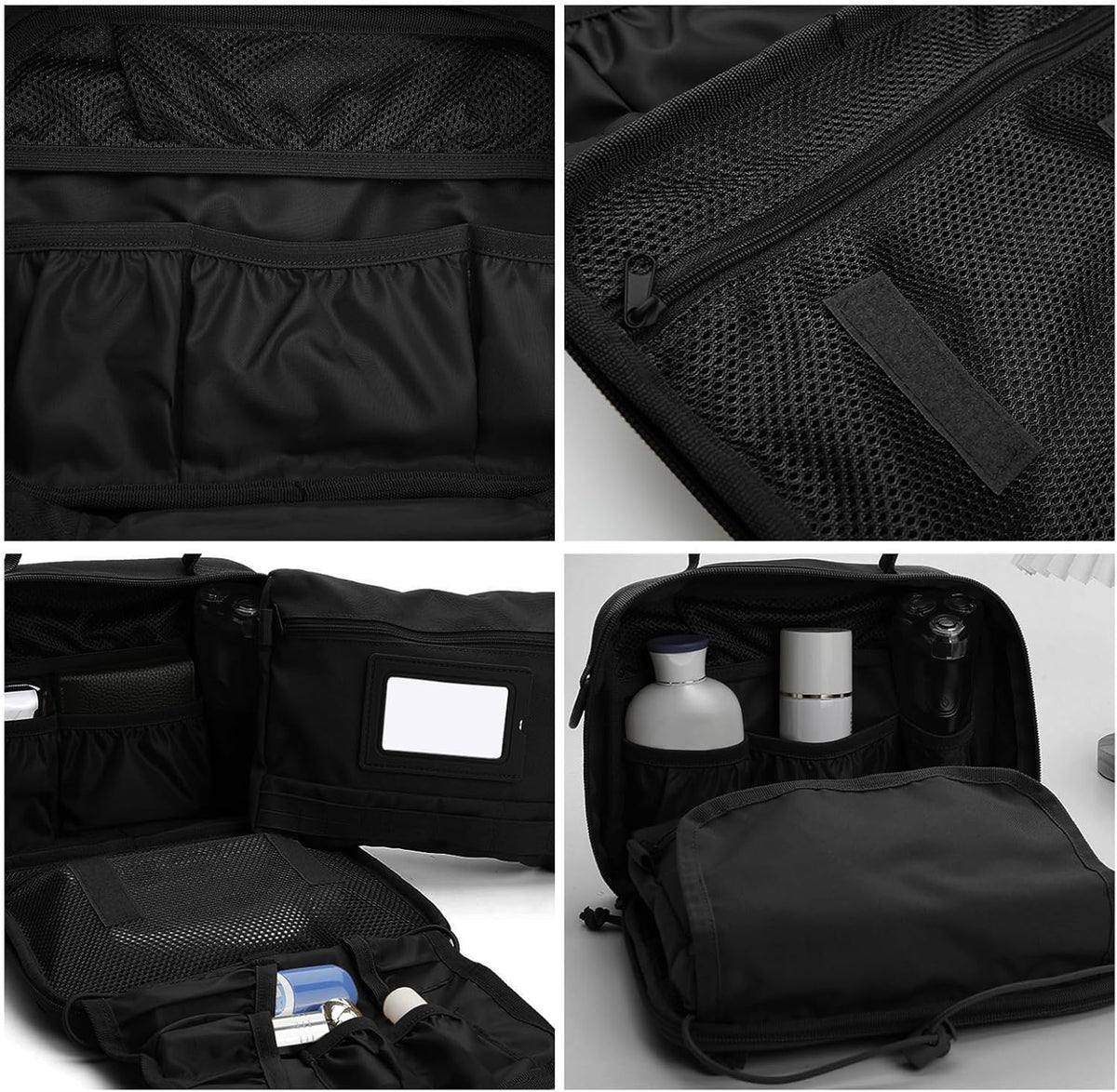 Toiletry Bag for Men Travel Toiletry Organizer Dopp Kit Organizer Toiletries Travel Bag Shaving Hygiene Bag Bathroom Hanging Men's Toiletry Bag for Short Trips Army Green