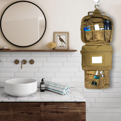 Toiletry Bag for Men Travel Toiletry Organizer Dopp Kit Organizer Toiletries Travel Bag Shaving Hygiene Bag Bathroom Hanging Men's Toiletry Bag for Short Trips Army Green