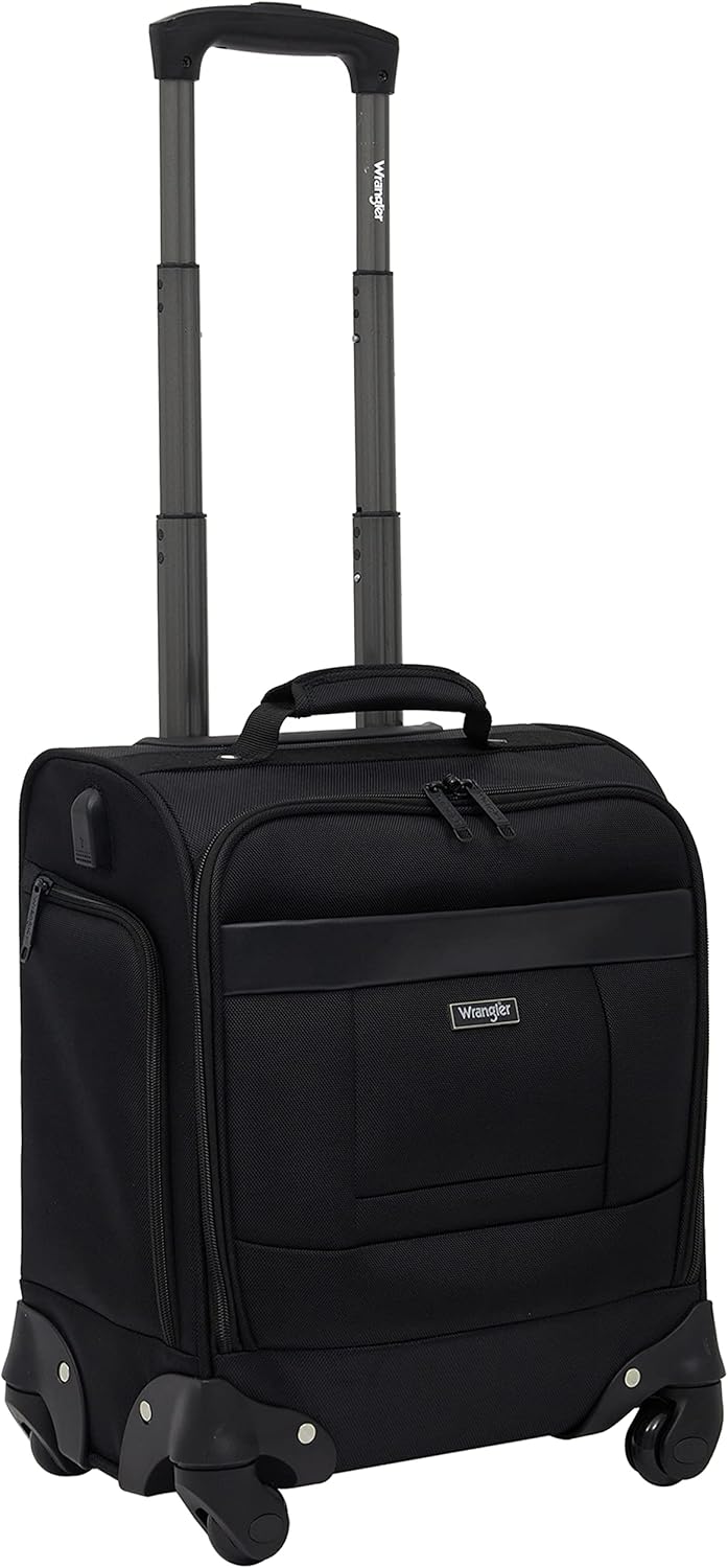 17" Underseat Spinner Carry-On Luggage, Mocha
