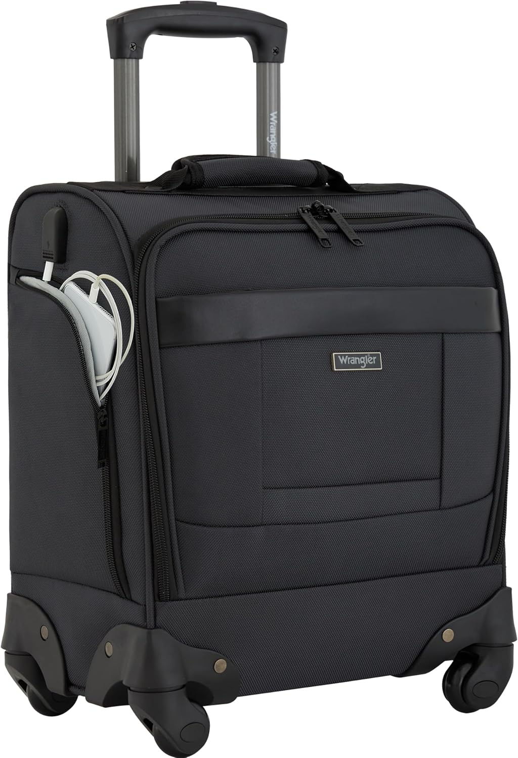 17" Underseat Spinner Carry-On Luggage, Mocha