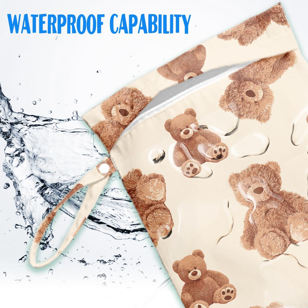 Wet Bag for Baby Swimsuit Dirty Clothes Diaper Yoga Gym, Wet Dry Bag, Beach Vacation Essential for Baby Travel Poor Swiming Bathing Toddler Diapers Items