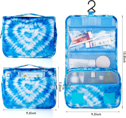 Purple Hanging Toiletry Bag for Girls, Travel Toiletry Bag for Teen Girls Cosmetic Makeup Waterproof Wash Bag Traveling Toiletries, Fluid
