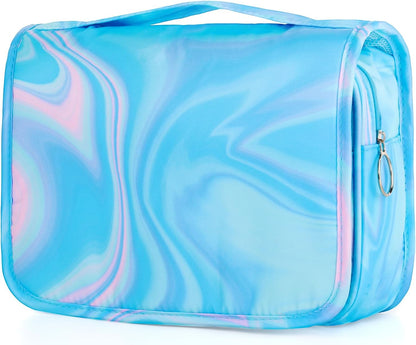 Purple Hanging Toiletry Bag for Girls, Travel Toiletry Bag for Teen Girls Cosmetic Makeup Waterproof Wash Bag Traveling Toiletries, Fluid