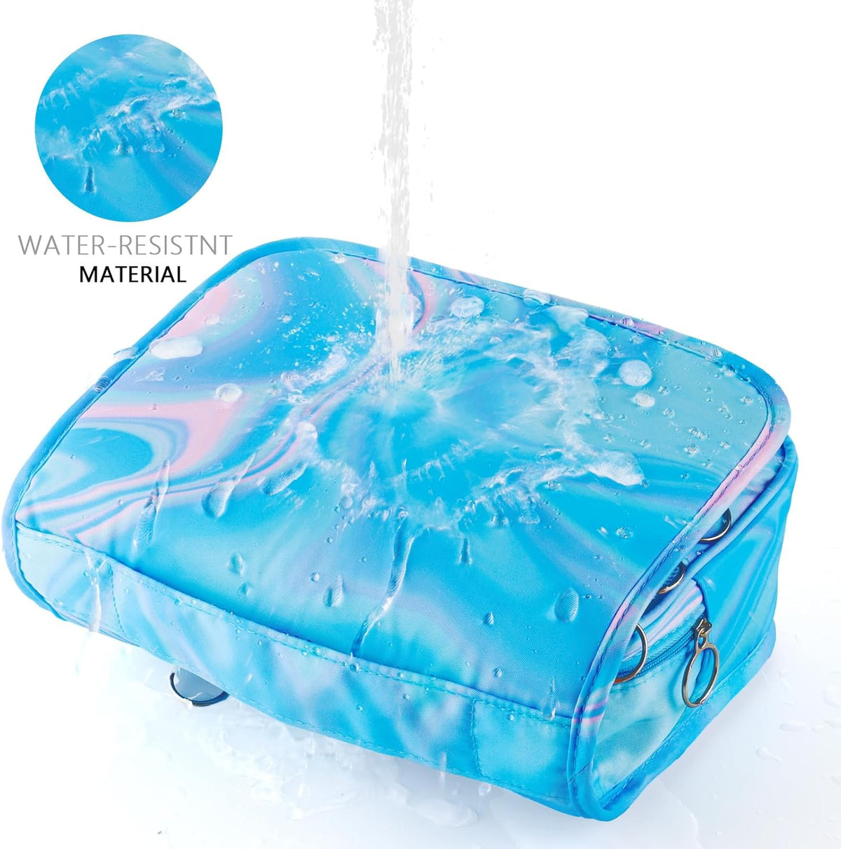 Purple Hanging Toiletry Bag for Girls, Travel Toiletry Bag for Teen Girls Cosmetic Makeup Waterproof Wash Bag Traveling Toiletries, Fluid