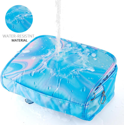Purple Hanging Toiletry Bag for Girls, Travel Toiletry Bag for Teen Girls Cosmetic Makeup Waterproof Wash Bag Traveling Toiletries, Fluid