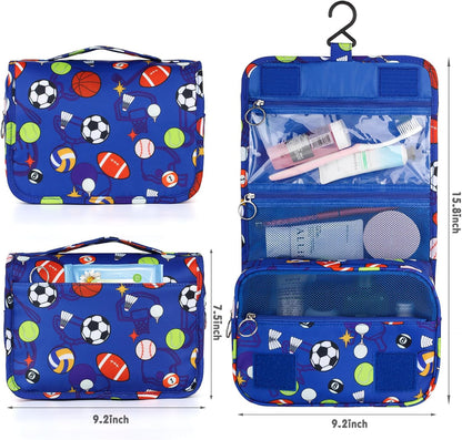 Purple Hanging Toiletry Bag for Girls, Travel Toiletry Bag for Teen Girls Cosmetic Makeup Waterproof Wash Bag Traveling Toiletries, Fluid