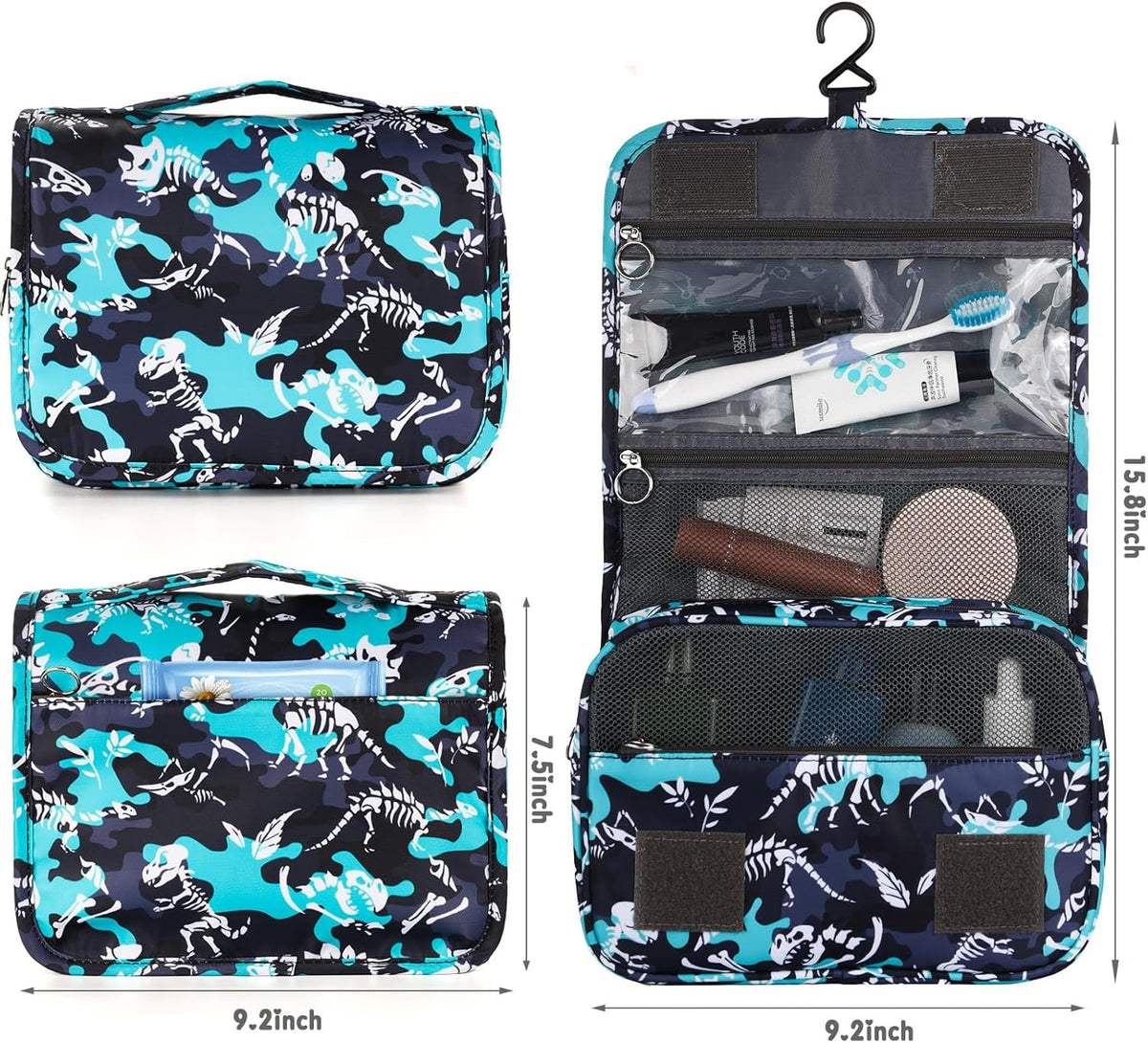 Purple Hanging Toiletry Bag for Girls, Travel Toiletry Bag for Teen Girls Cosmetic Makeup Waterproof Wash Bag Traveling Toiletries, Fluid