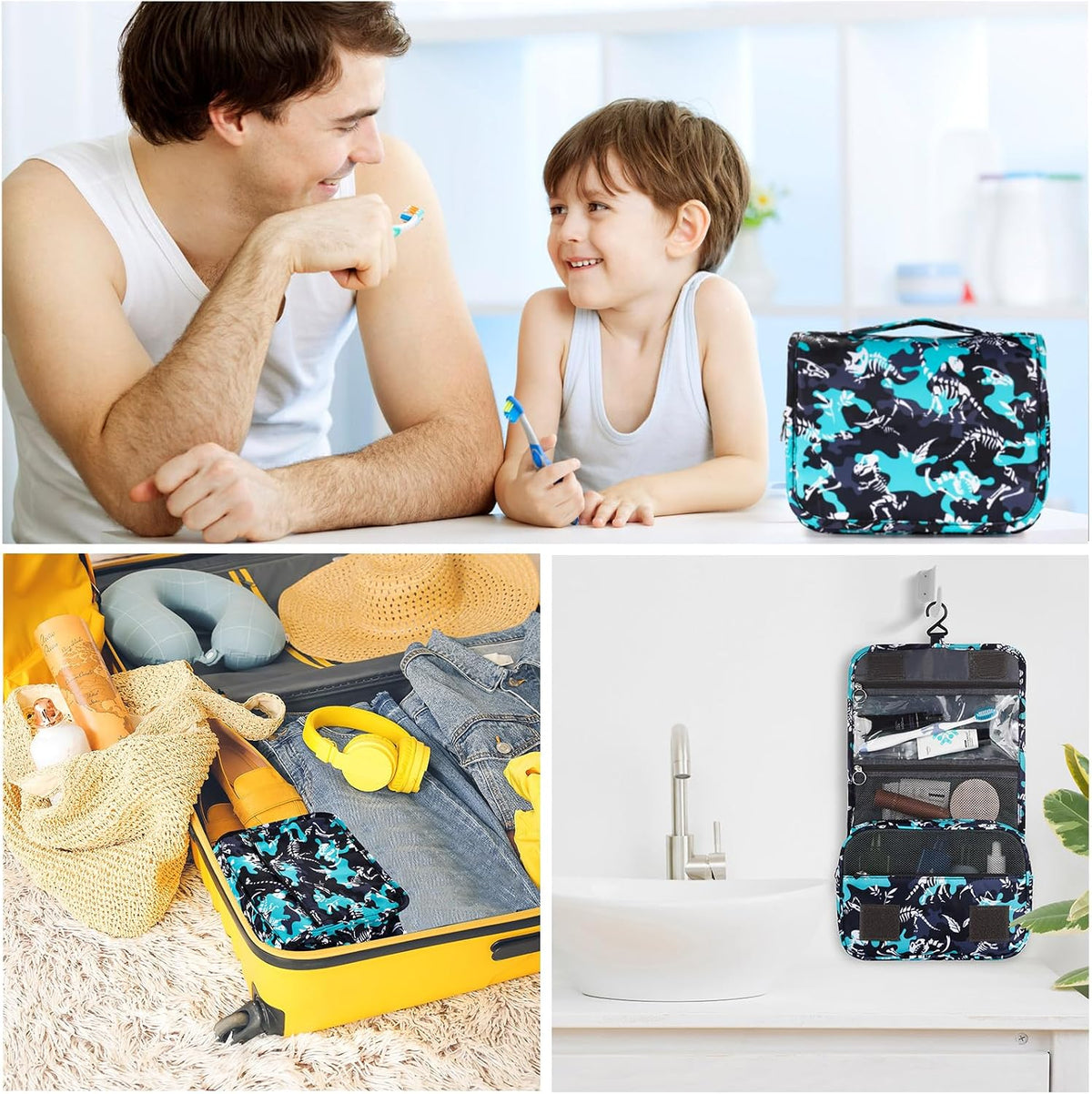 Purple Hanging Toiletry Bag for Girls, Travel Toiletry Bag for Teen Girls Cosmetic Makeup Waterproof Wash Bag Traveling Toiletries, Fluid