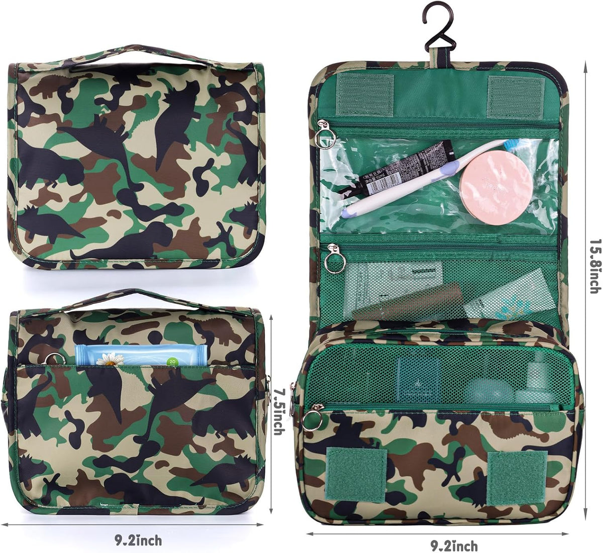 Purple Hanging Toiletry Bag for Girls, Travel Toiletry Bag for Teen Girls Cosmetic Makeup Waterproof Wash Bag Traveling Toiletries, Fluid